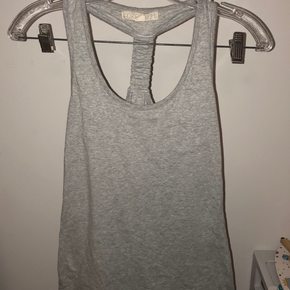 Gray tank top from Forever 21